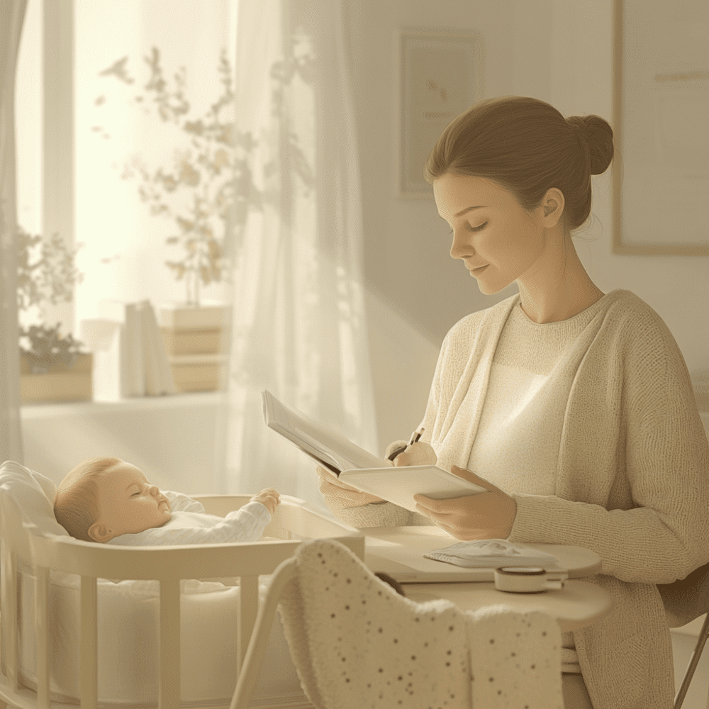 Maman qui prend soin d'elle pour retrouver l'équilibre