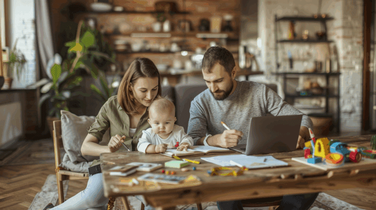 Planning équitable d'un jeune couple de parents