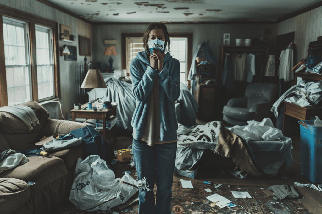 Maman submergée pendant le postpartum