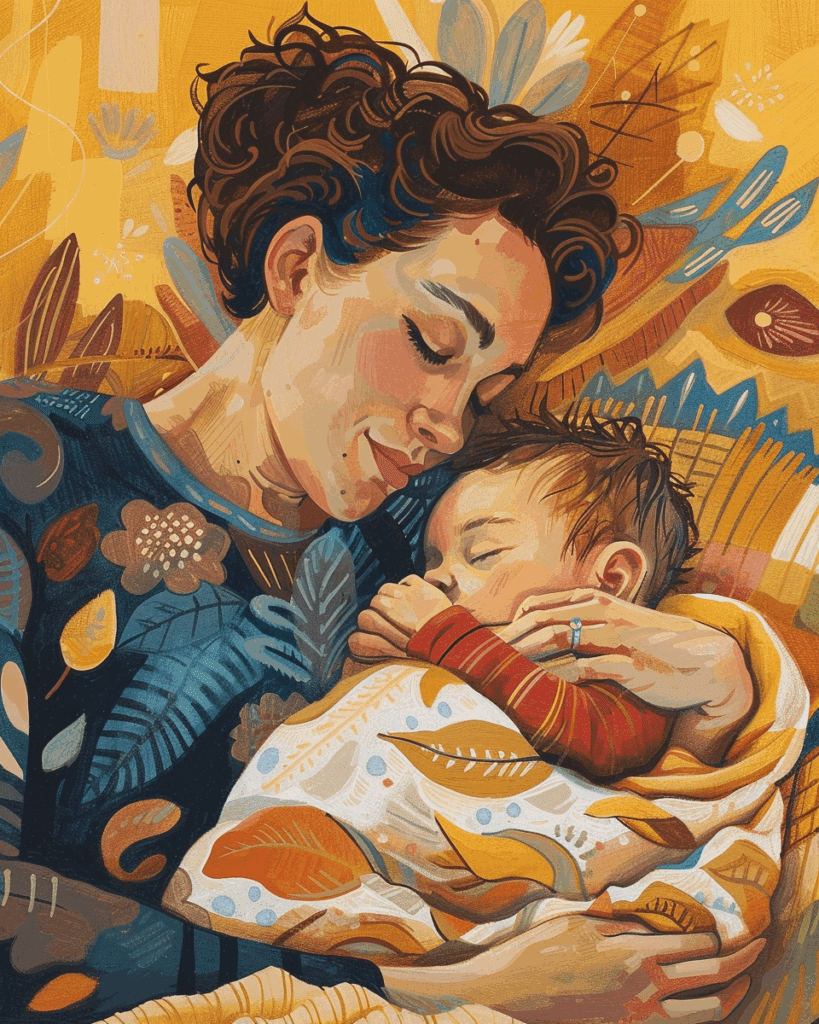 Maman et bébé apaisé